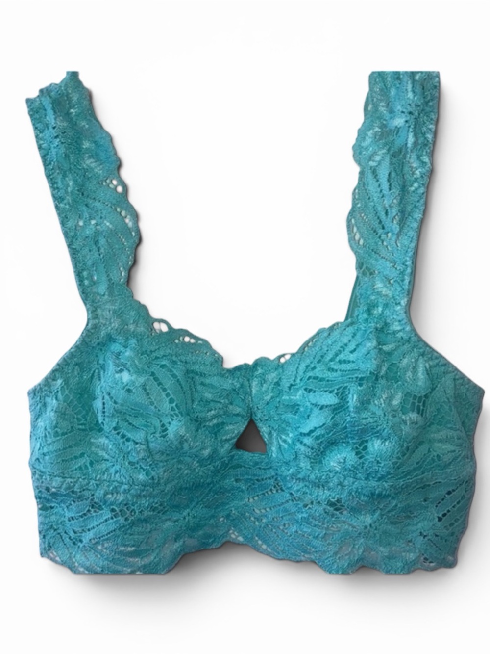 Aerie Woman’s Teal Lace Keyhole Bralette XS